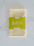 Lemon Stripe Waffi Towel