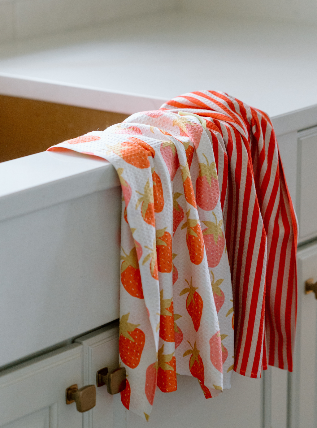 Tomato Stripe Waffi Towel