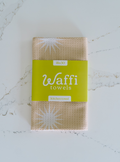Beige Sparkle Waffi Towel