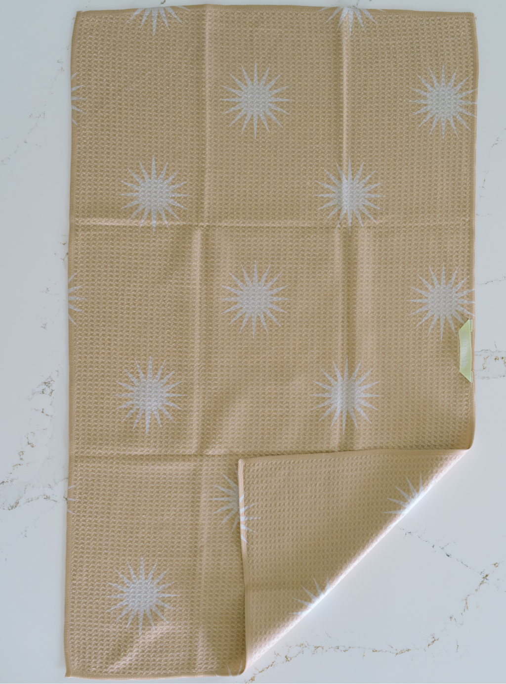 Beige Sparkle Waffi Towel