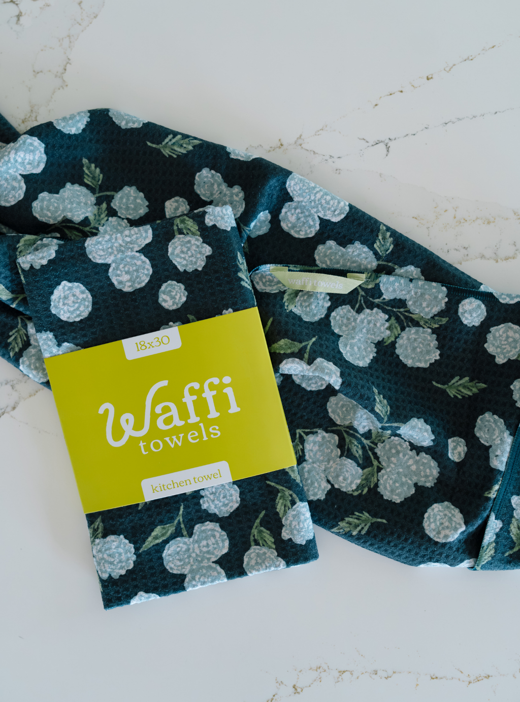 Michigan Hydrangea Waffi Towel