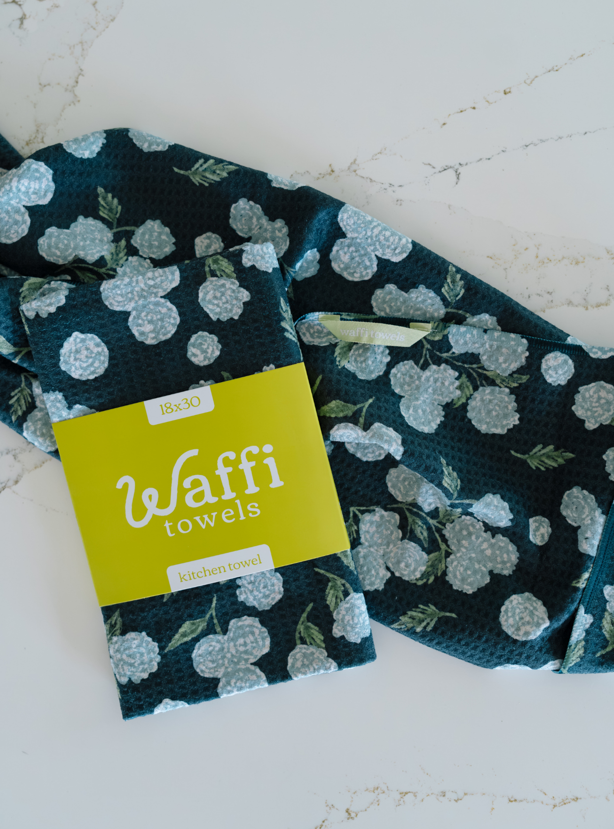Michigan Hydrangea Waffi Towel
